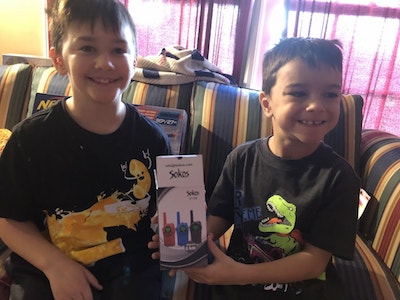 Boys with Walkie Talkies