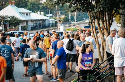 Waiting for the race to begin