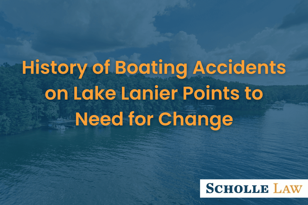 Aerial view of houses in Lake Lanier during Summer, History of Boating Accidents on Lake Lanier Points to Need for Change