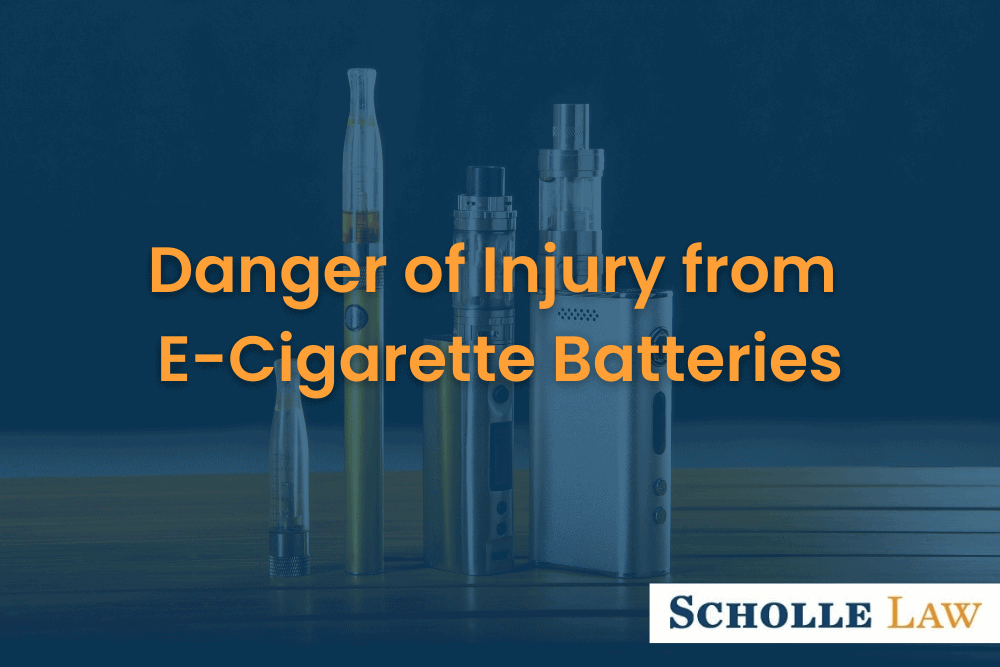 various ecigarette vaporizer devices, Danger of Injury from E-Cigarette Batteries