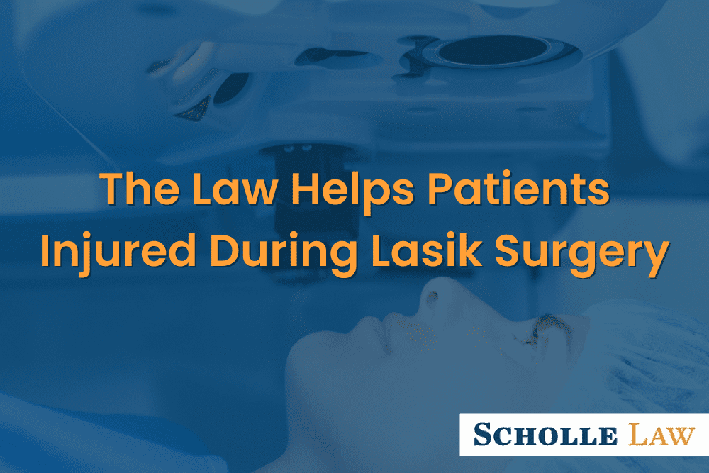 woman about to undergo lasik surgery, The Law Helps Patients Injured During Lasik Surgery