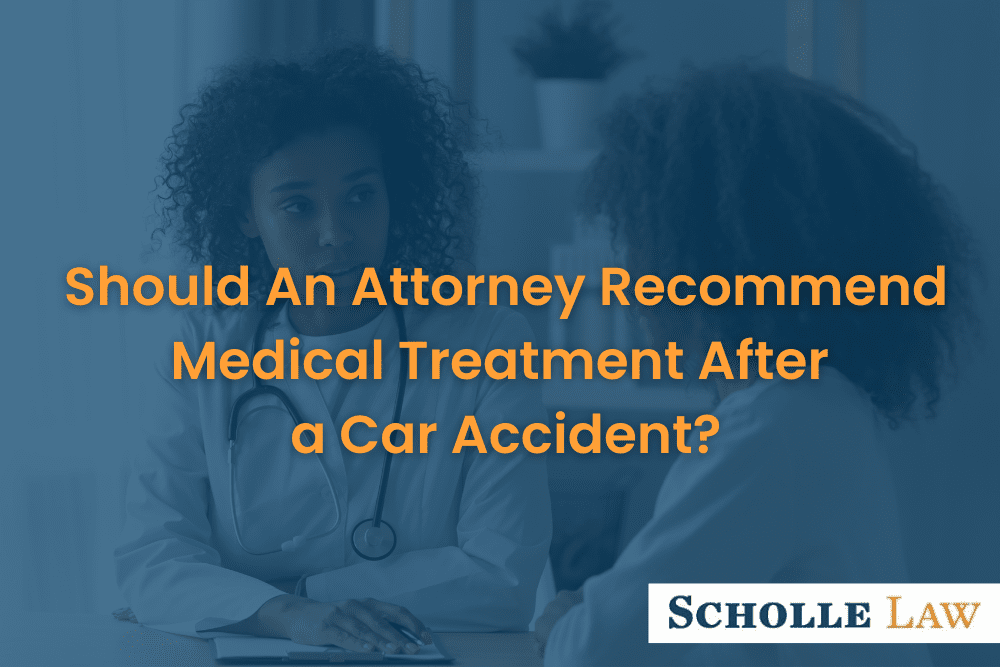 doctor speaking to a patient, Should An Attorney Recommend Medical Treatment After a Car Accident?
