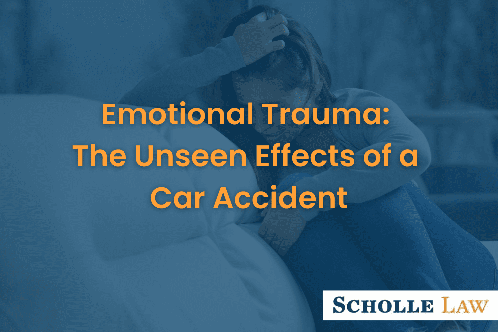 woman crying on a couch, Emotional Trauma The Unseen Effects of a Car Accident