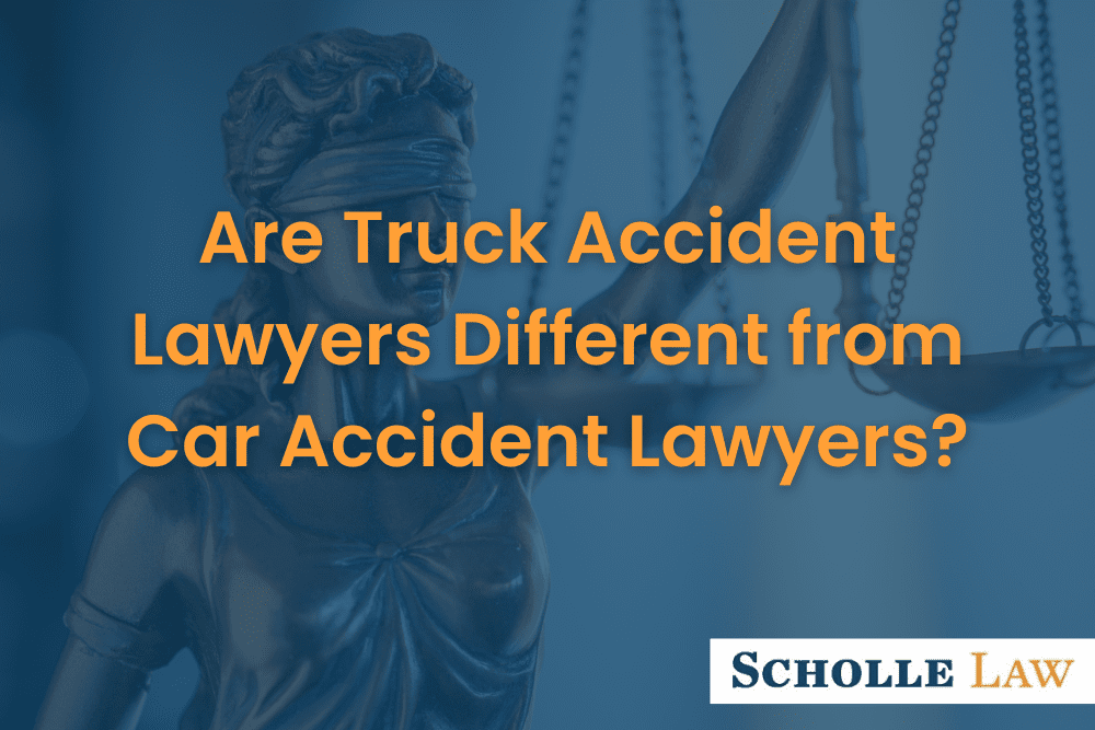 closeup of lady justice statue, Are Truck Accident Lawyers Different from Car Accident Lawyers?