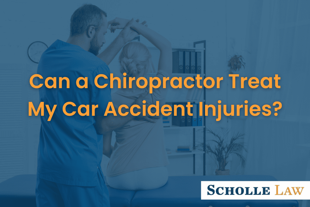 chiropractor treating a patient, Can a Chiropractor Treat My Car Accident Injuries?