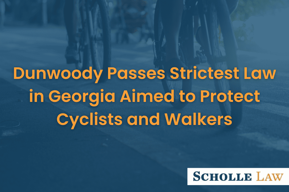 Close up of bicyclists using bicycle lane, Dunwoody Passes Strictest Law in Georgia Aimed to Protect Cyclists & Walkers