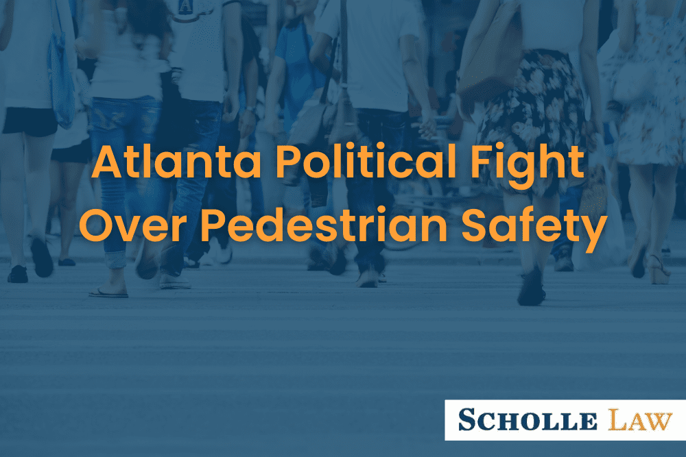 pedestrians crossing the street, Atlanta Political Fight Over Pedestrian Safety