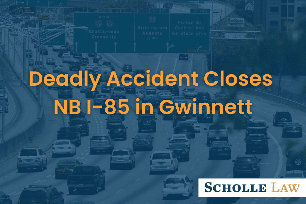 traffic on atlanta interstate, Deadly Accident Closes NB I-85 in Gwinnett