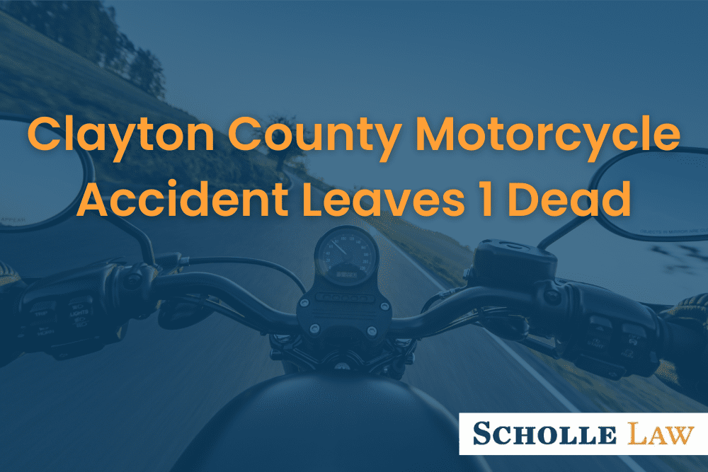 pov of motorcycle rider on highway, Clayton County Motorcycle Accident Leaves 1 Dead