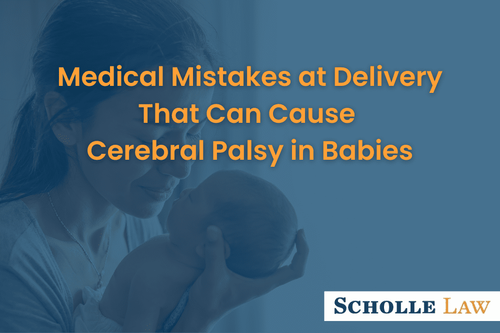 mother holding newborn, Medical Mistakes at Delivery That Can Cause Cerebral Palsy in Babies