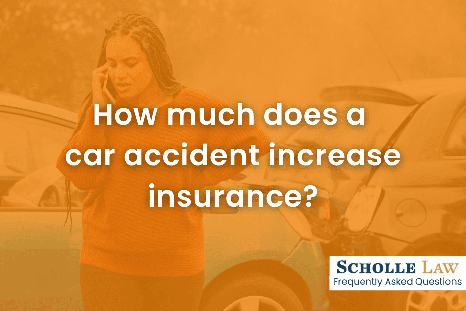 How much does a car accident increase insurance