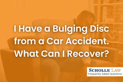 I have a bulging disc from a car accident. What can I recover