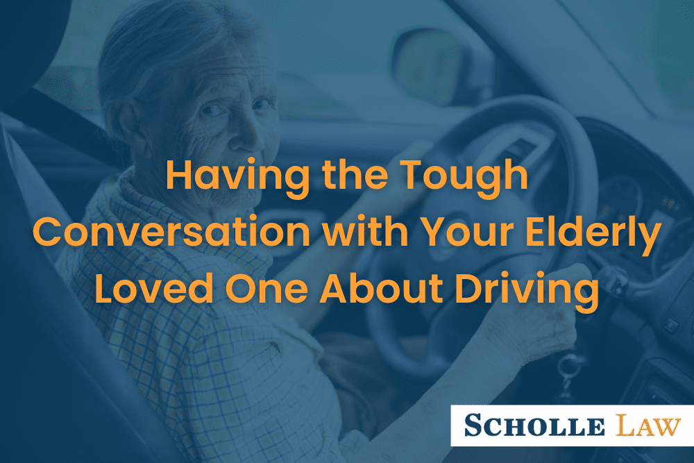 Nervous elderly grey-haired woman driving a car, Having the Tough Conversation with Your Elderly Loved One About Driving