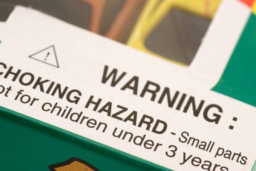 choking hazard warning