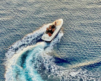 speedboat on the water