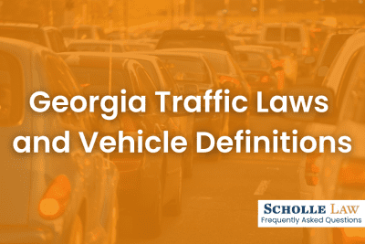 Georgia Traffic Laws and Vehicle Definitions