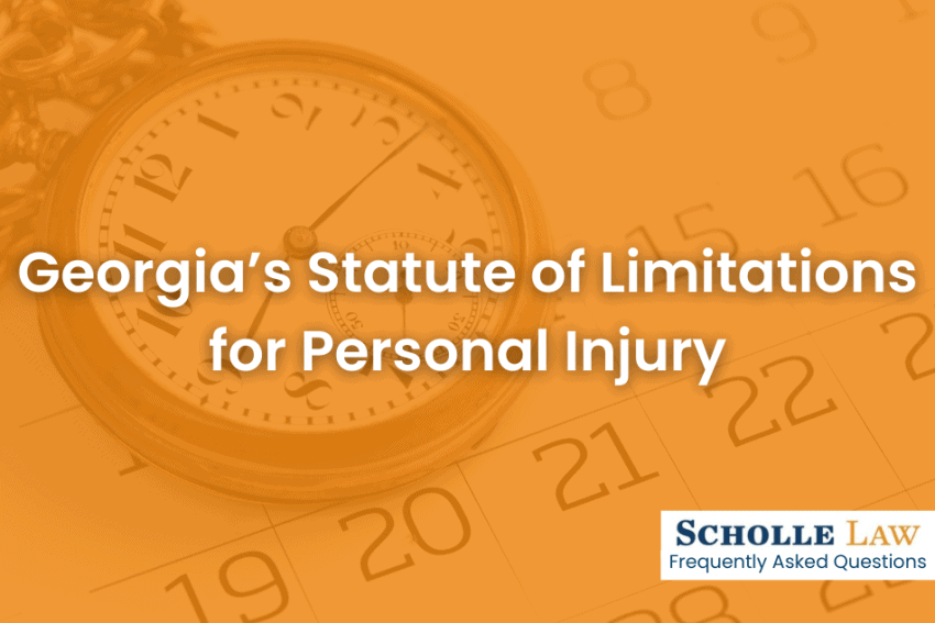 Georgia’s Statute of Limitations for Personal Injury