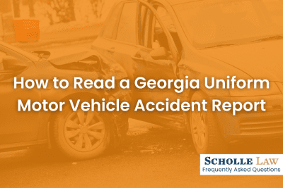 How to Read a Georgia Uniform Motor Vehicle Accident Report