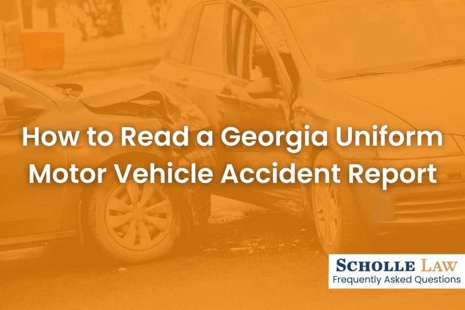 How to Read a Uniform Motor Vehicle Accident Report Scholle