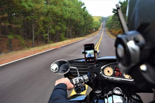 motorcycle on open road