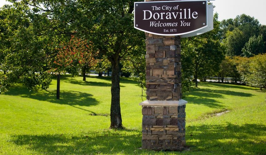doraville welcome sign