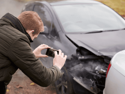 Taking Pictures at Car Accident Scene