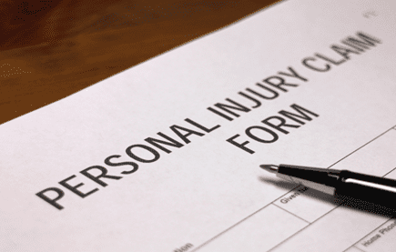 personal injury claim form