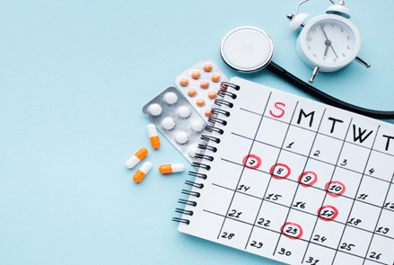 calendar of when to take medication