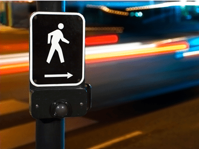 pedestrian crossing sign