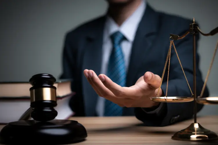 Lawyer's hand