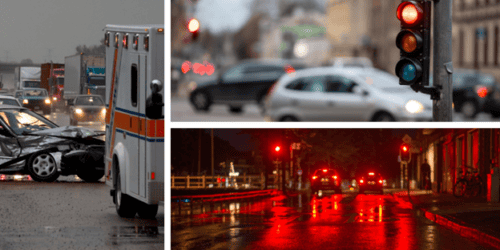 Car accident cases involving a vehicle crash at a red light intersection