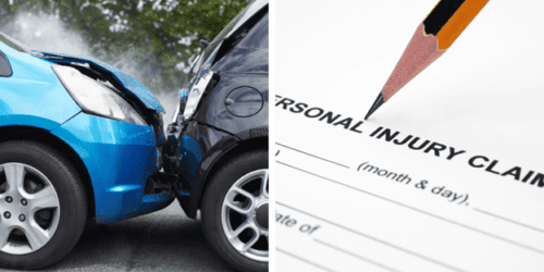 Car accident injury claim against the rear driver
