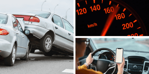 Driver involved in multi car crash