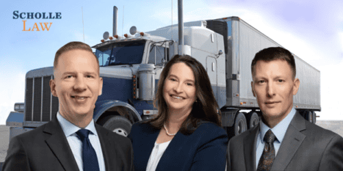 Injury lawyers Scholle Law helping injury victims with severe injuries after falling cargo from tractor trailers
