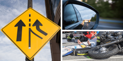 Other vehicles changing lanes in oncoming traffic