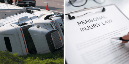 Passenger vehicle victims pursuing a personal injury lawsuit after being hit by a truck's trailer