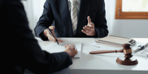 Personal injury attorney filing a lawsuit for internal injuries from street racing