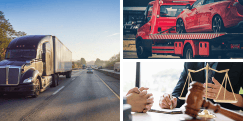 Personal injury attorney helping with a blind spot crash