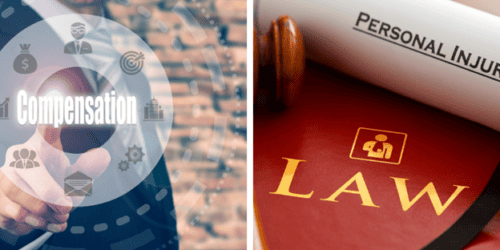 Personal injury lawyer filing an injury claim for compensation