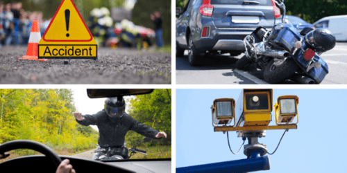 Proving fault with traffic camera footage and traffic control devices for motorcycle collisions