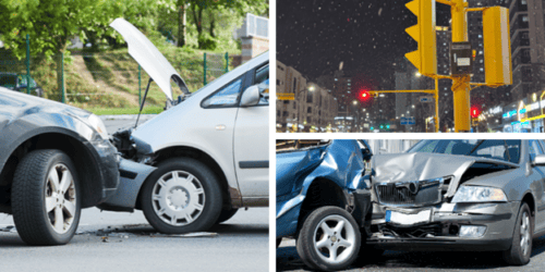 Car accident attorney handling a multiple car accident