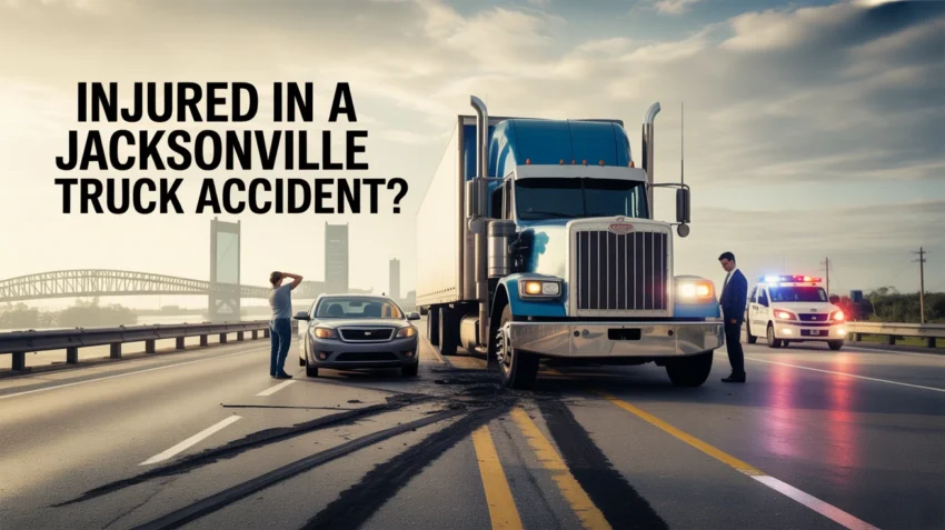 Jacksonville truck accident scene that requires an experienced attorney for injuries sustainted