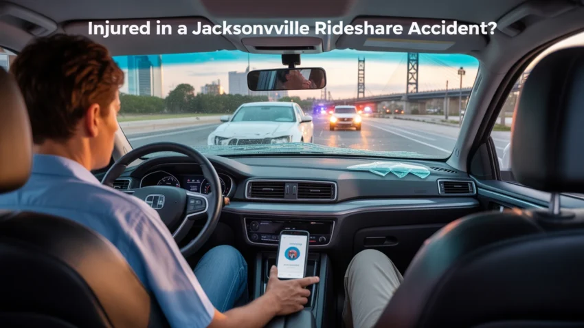 Passenger injured in a Jacksonville rideshare accident representing complex personal injury cases