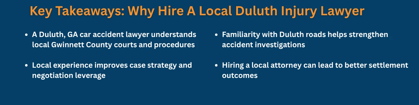 Key takeaways from why you should seek legal advice from a duluth personal injury attorney
